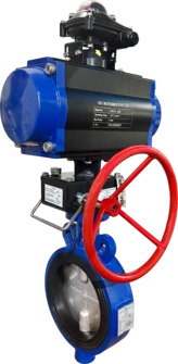 PNEUMATIC BUTTERFLY VALVE WITH MOR